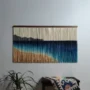 Ocean Wave Boho Tapestry | Hand-Dyed Beach Wall Art | yfine