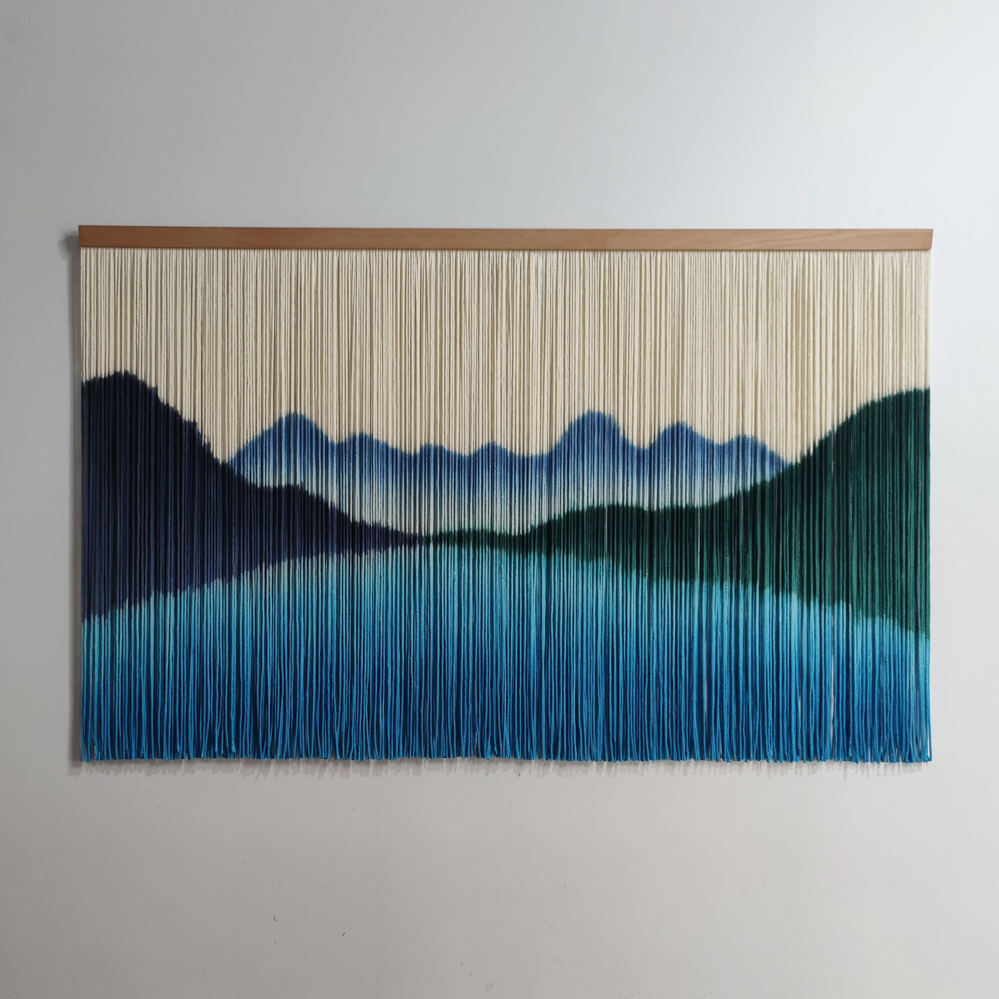 Mountain Lake Cotton Rope Wall Hanging