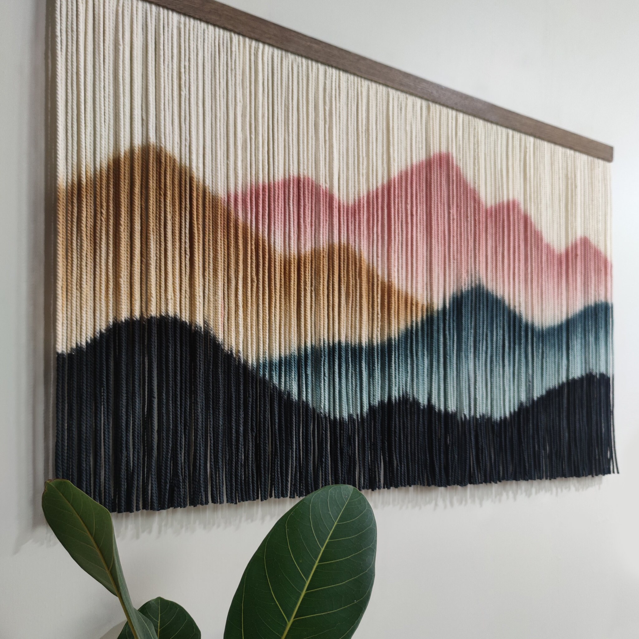 Vintage Boho Macrame Art | Mountain Tapestry | yfine - Image 2
