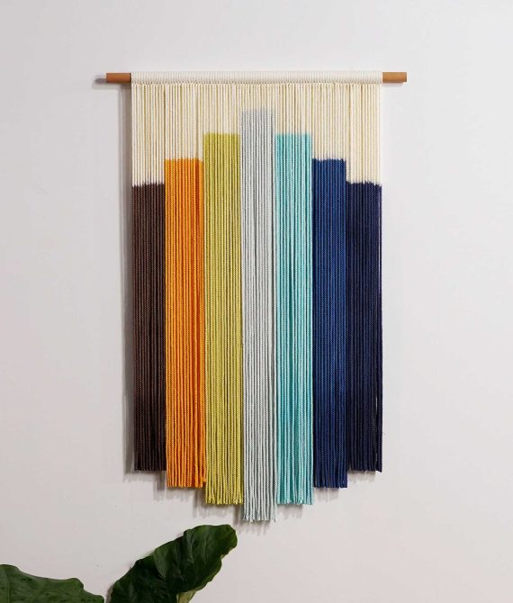 Multicolor Macrame Hanging | Dip Dye Tapestry Art​ | yfine