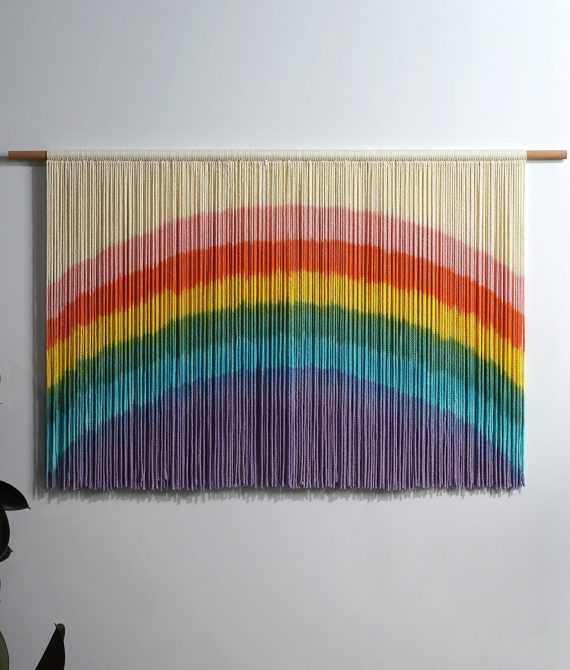 Rainbow Boho Wall Art | Handmade Fiber Rainbow​ ​ | yfine