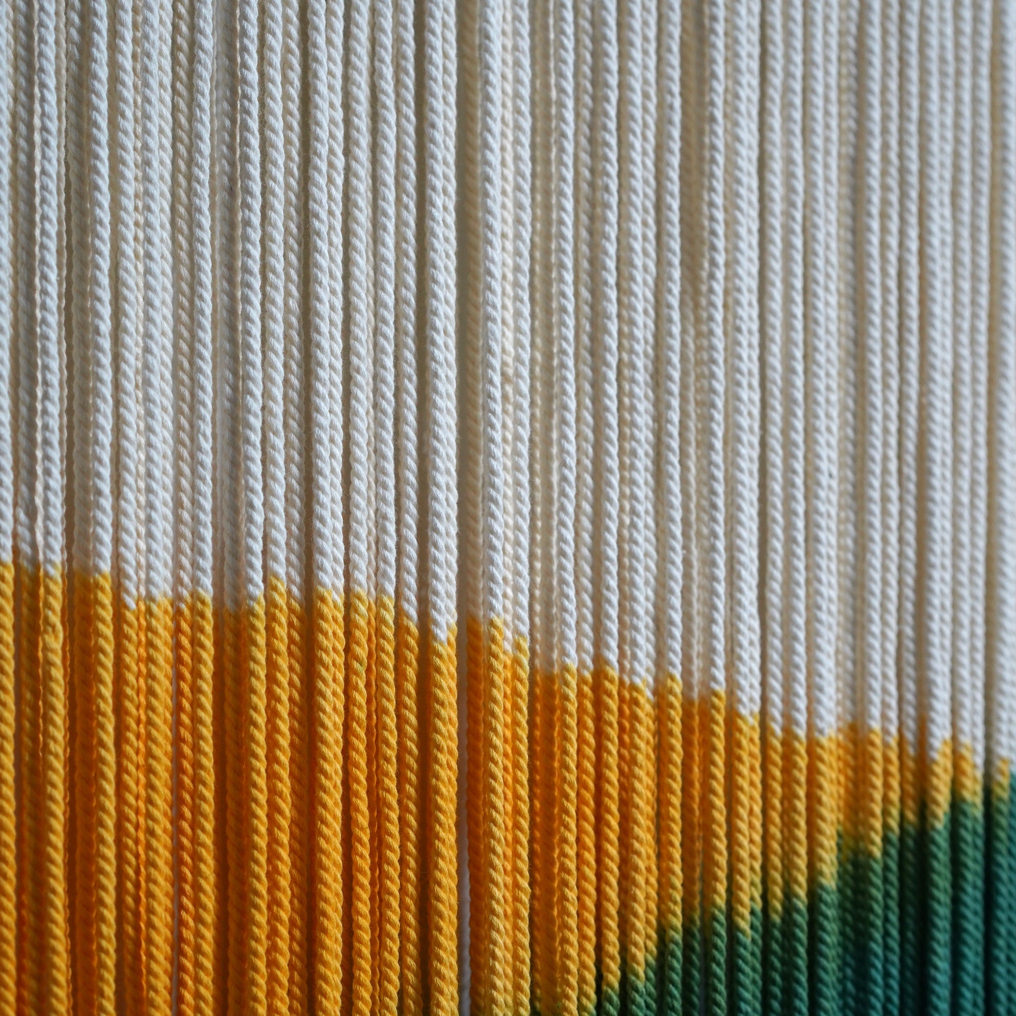 Geometric Boho Tapestry | Dip-Dye Textile Wall Art | yfine - Image 4