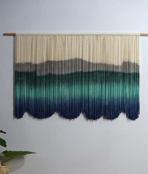 Mountain Nursery Hanging | Boho Dip-Dye Decor​ | yfine